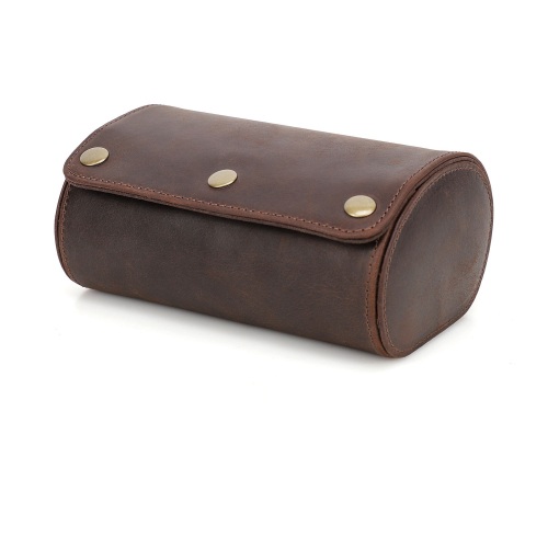 Small Watch Leather Roll Travel Case Storage Box