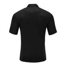 Camisa polo masculina seca de futebol com desgaste vermelho