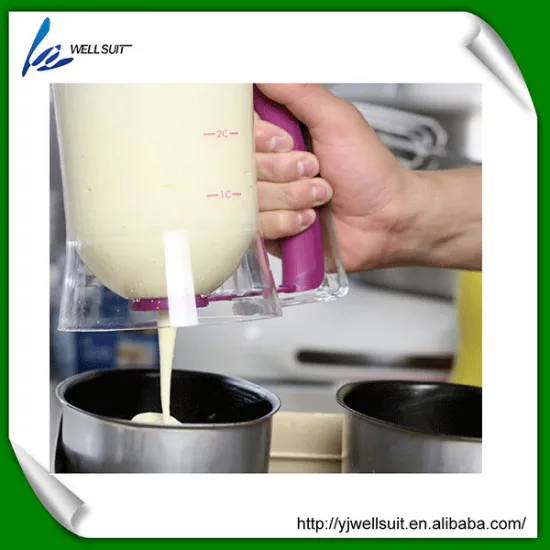 Cupcake DIY Plastic Batter Dispenser With Measuring Label Batter Dispenser Pancake