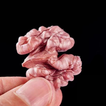 Nozes orgânicas de casca roxa para o bem-estar