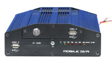 HDD Removable 4ch MPEG-4 Realtime Mobile DVR (5 Typical Capability)