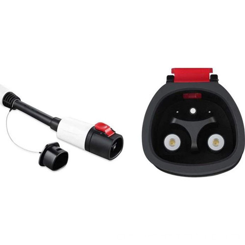 EV Charger Connector Type 1 Adapter for Tesla to Type 1 - Portable Plug 40A