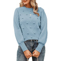 Crew Neck Lantern Sleeve Sweater