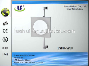 hot selling wall-mounted bath room acrylic makeup mirror