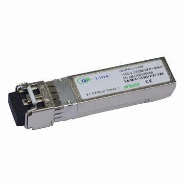 10Gbps CWDM SFP + 80km Transceiver with 0 to 70°C Operating Temperature