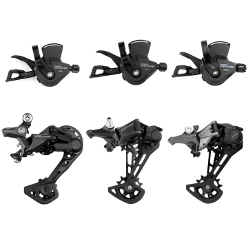 SL-M4100, M5100, M6100 10/11/12 Speed Bicycle Shifters and Derailleurs: Front and Rear Gear Components