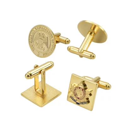 Personalized Luxury Men's Suit Accessories Set: Cuff Links & Tie Bars