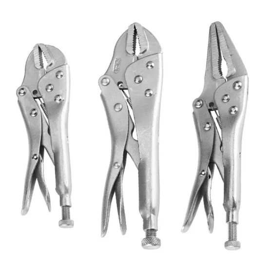High Quality Locking Pliers with Easy Operation, Soft Grip, and Plastic Grip Head - CRV Clipping Tools