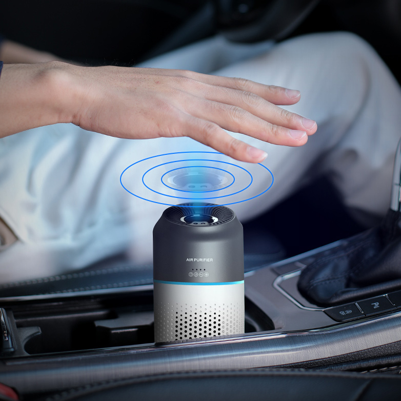 Purificateur d&#39;air ioniseur de désodorisant de voiture portable