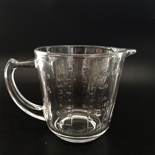 Graduated Measuring glass cup for milk