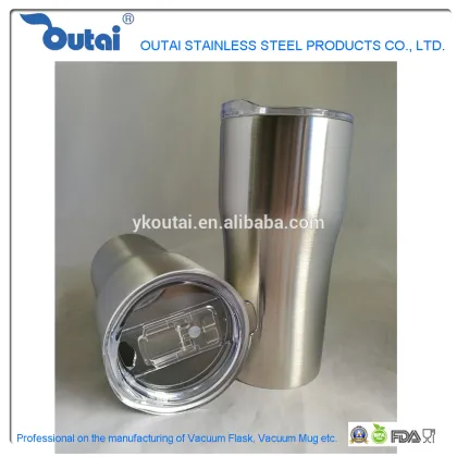 Double wall metal vacuum coffee cup thermos coffee cup thermos cup with lid