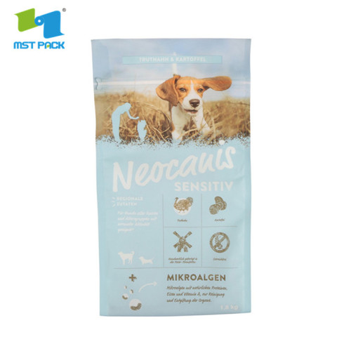 recycled stand up ziolock EVOH pet food packing bags