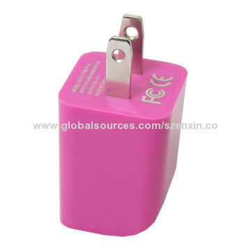 USB power charger with LED light for phoneNew