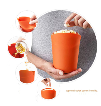 Silicone Foldable Microwave Popcorn Popper Container