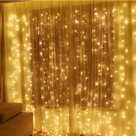 LED Window Star Curtain String Light