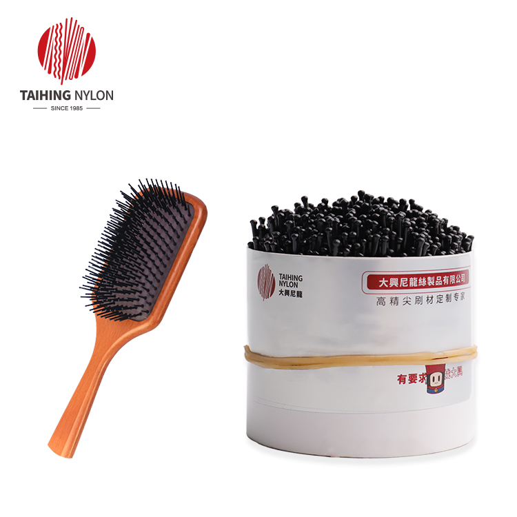 Biobased brush bristle for baby hairbrush toys