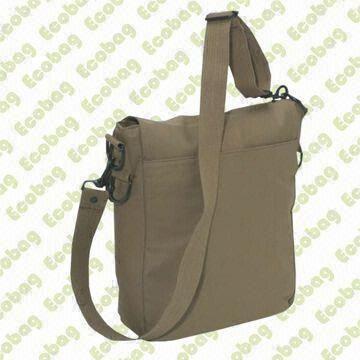 Cotton canvas messenger bag