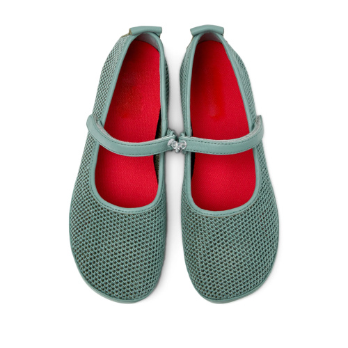 Breathable Mesh Ballet Flats with Mary Jane Design