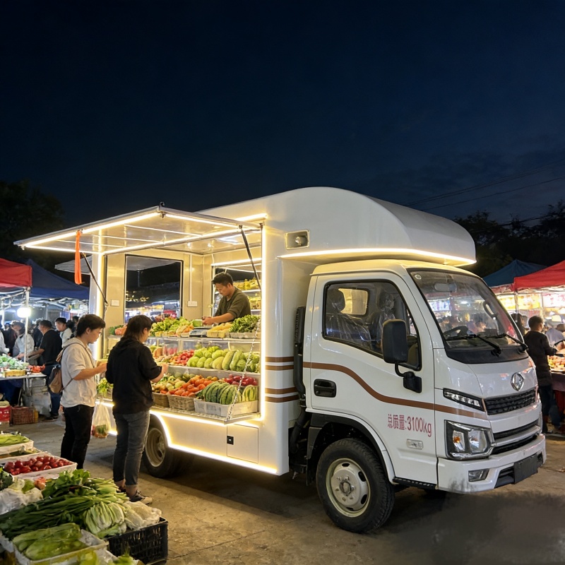 Fruit and vegetable display truck