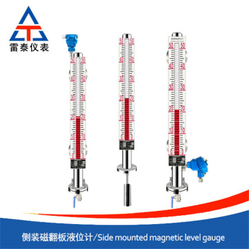 Medidor de nível líquido de aba magnético montado lateral