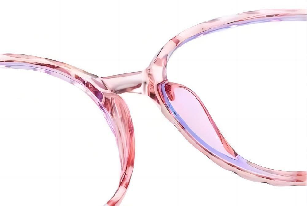 blue light glasses pink