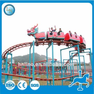 Amusement park mini electric train children toy slide dragon train/roller coaster for sale