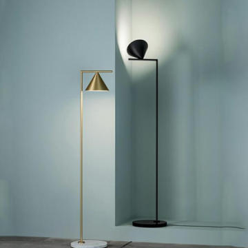 Floor Lamps For Bedroom Gold or black lampshade marble base floor lamp Supplier