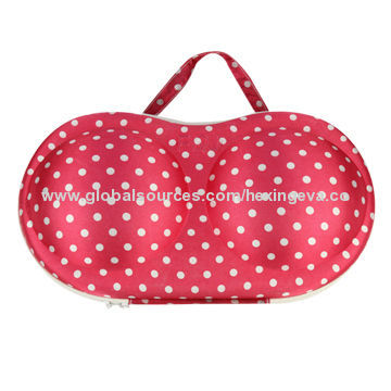 Wholesale colorful water-resistant fashion style portable EVA bra protective case for traveling