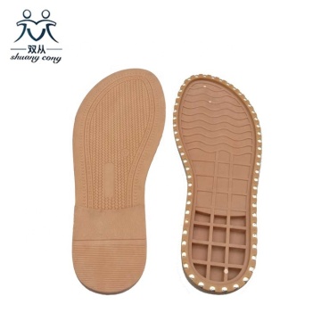 2019 Footwear Sole for Shoes Making Flat TPR PVC Shoe Sole Women