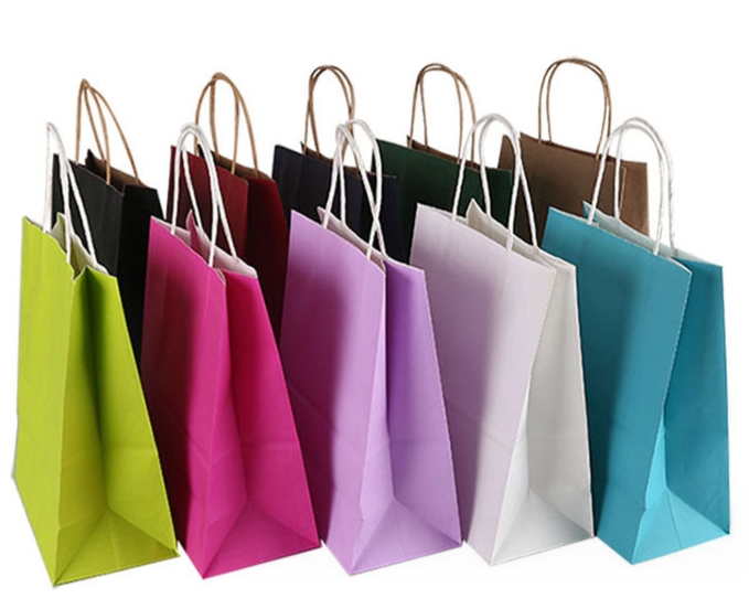 Sac cadeau en papier pliable promotionnel en gros