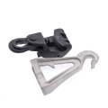 LV ABC Kabel Penggantungan Pemasangan Plastik Plastik Mati Akhir Metal Anchor Clamp Bracket