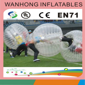 1.5m PVC Adult inflatable body zorb ball/inflatable bumper ball/bubble ball for football