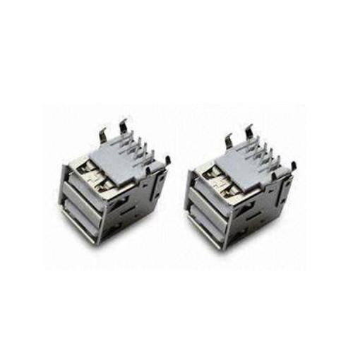 13.14mm Receptacle Stack Angle DIP USB