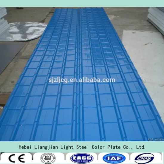color corrugated steel sheet/zinc roofing sheet/galvanised corrugated steel sheet