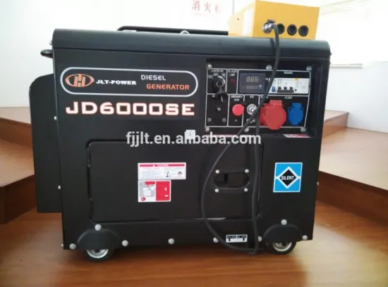 JLT POWER High Quality Silent diesel generator with 186FA engine three phase 5kva
