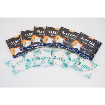 Electric guitar steel strings set