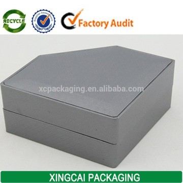 triangle watch box and packaging with velvet inside