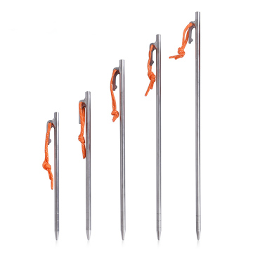 Boundless Voyage High Strength Titanium Alloy Tent Peg Stakes for Hard Snow and Outdoor Camping