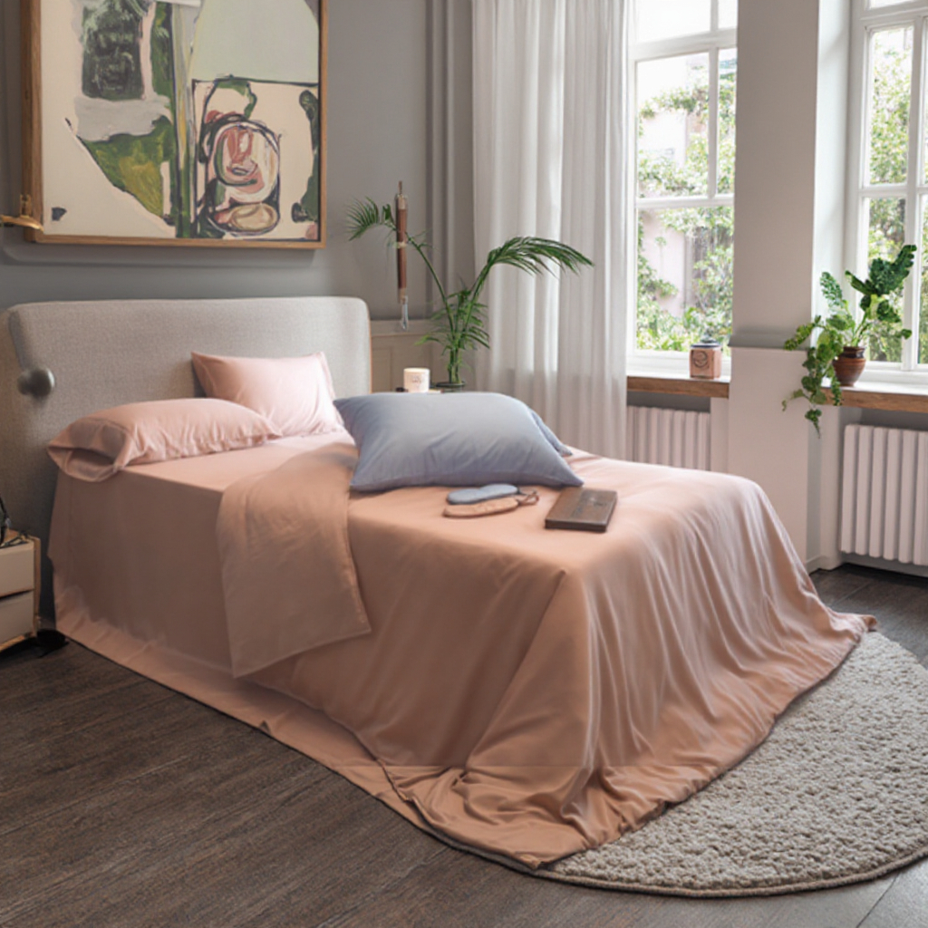 Factory Wholesale Eco-Friendly 100% Bamboo Fiber Bedding Set 300 TC Modern Woven Includes 1 Duvet 1 Flat Sheet 2 Pillowcases