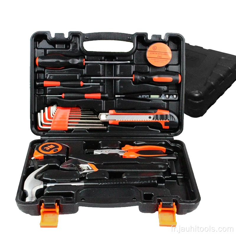 Ensemble d'outils de matériel domestique 19PCS Boîte de maintenance portable