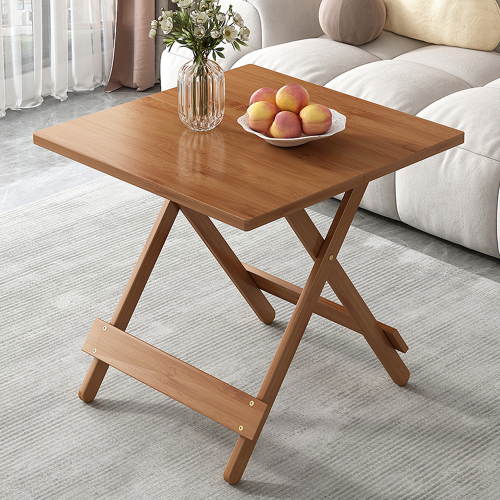 طاولة جانبية قابلة للطي من الخيزران لغرفة المعيشة