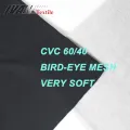Tejido de punto jaspeado de malla de ojo de pájaro CVC