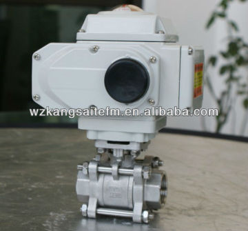 motorised SS ball valve with mounting pad