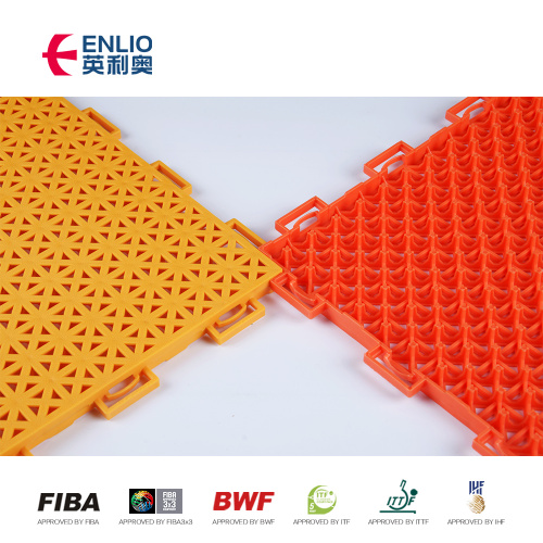 ENLIO Pearl Asterisk Professional Outdoor Sports Tile Basketball Court Flooring