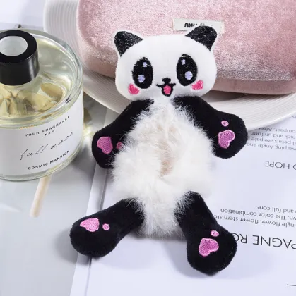 Unique Cartoon Plush Hair Accessories: Rabbit, Hair Circle, Pig Intestines, and More for Children