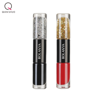 Cat kuku berminyak: kombinasi trendi dua-nada