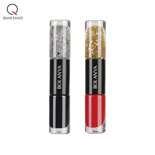 Cat kuku berminyak: kombinasi trendi dua-nada