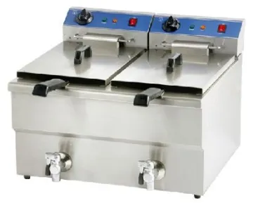 Double Fryer with tap