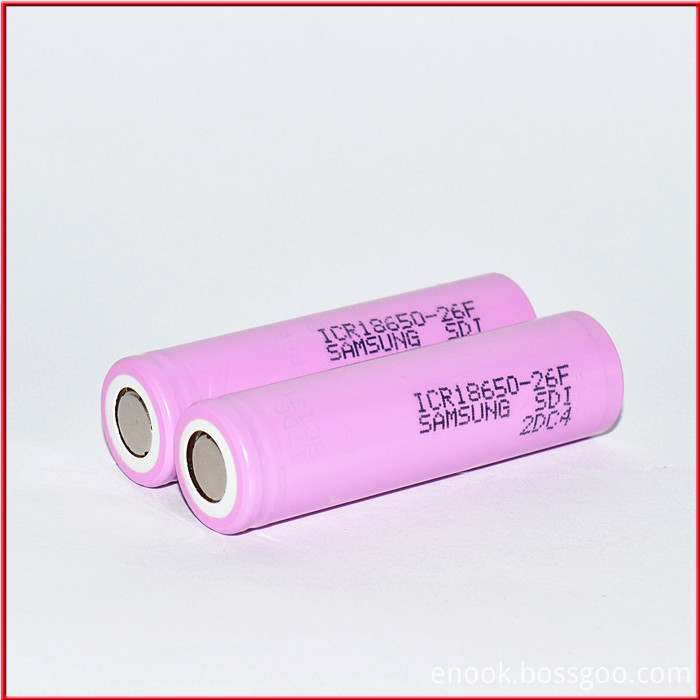 Samsung 26f 18650 3.7V 2600 mAh Rechargeable Battery Samsung 26f 18650 3.7V 2600 mAh Rechargeable Battery