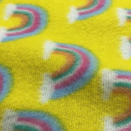 FDY150d/96f Brush with Rainbow Printing Fabric